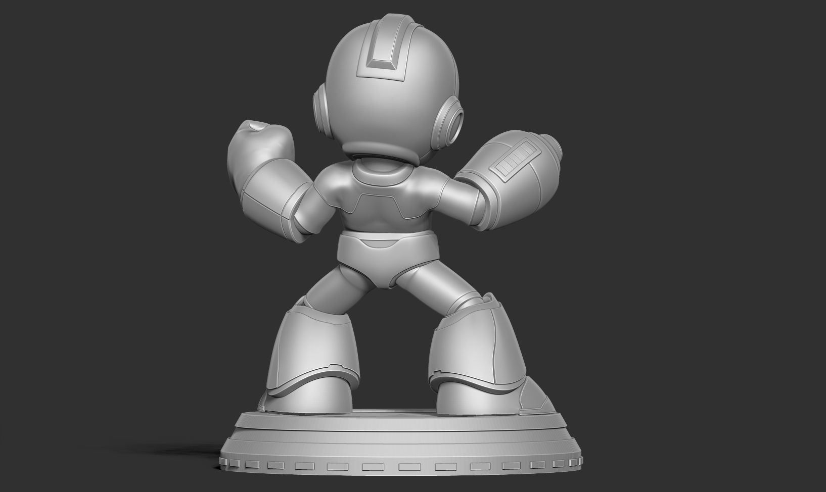 Angry Mega Man 3D print model_8