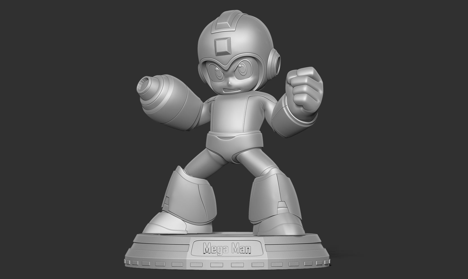 Angry Mega Man 3D print model_9