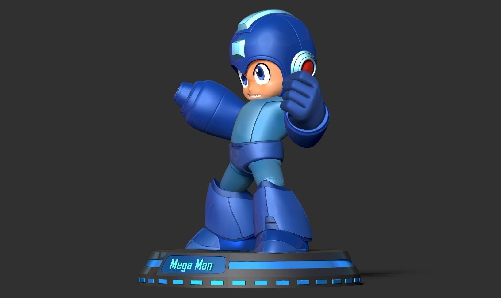 Angry Mega Man 3D print model_12