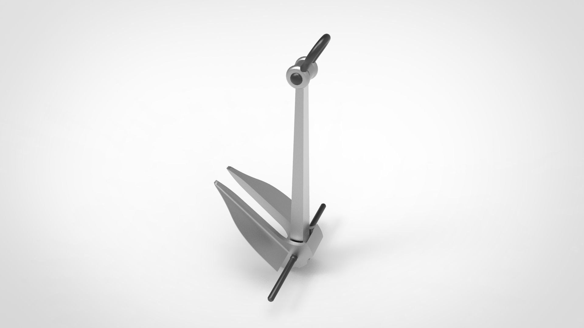 Danforth Anchor 3D model_1
