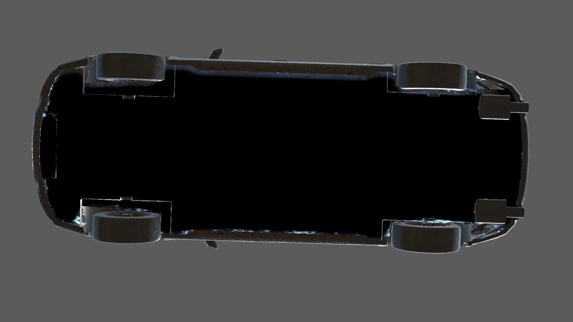 abandoned cars destroyed vehicles Low-poly 3D model_10