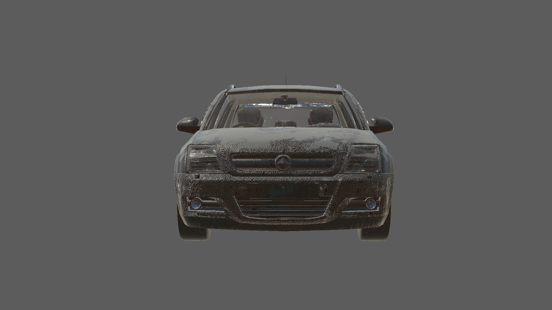 abandoned cars destroyed vehicles Low-poly 3D model_30