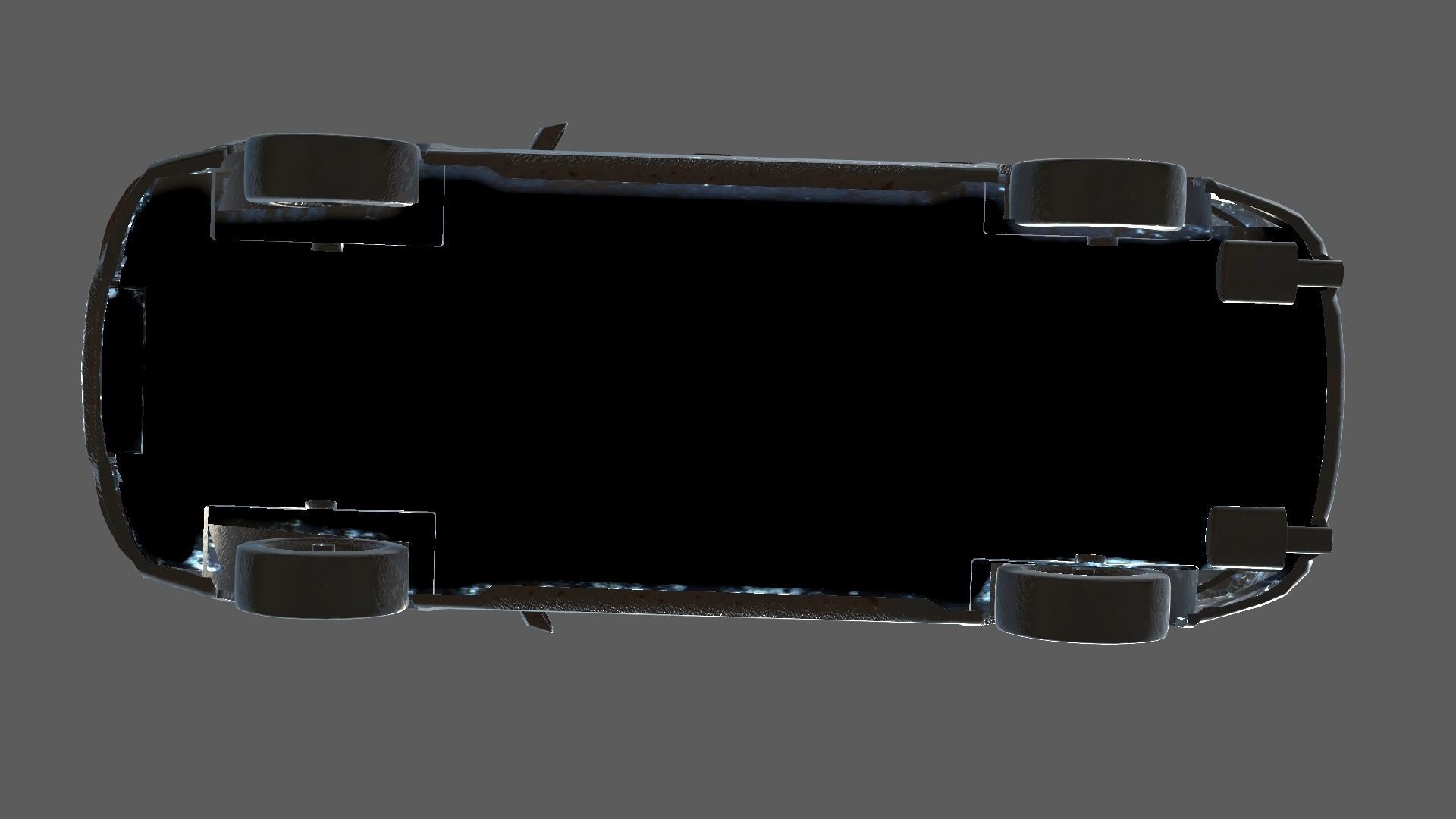 abandoned cars destroyed vehicles Low-poly 3D model_21