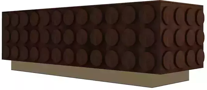 wooden console with storage