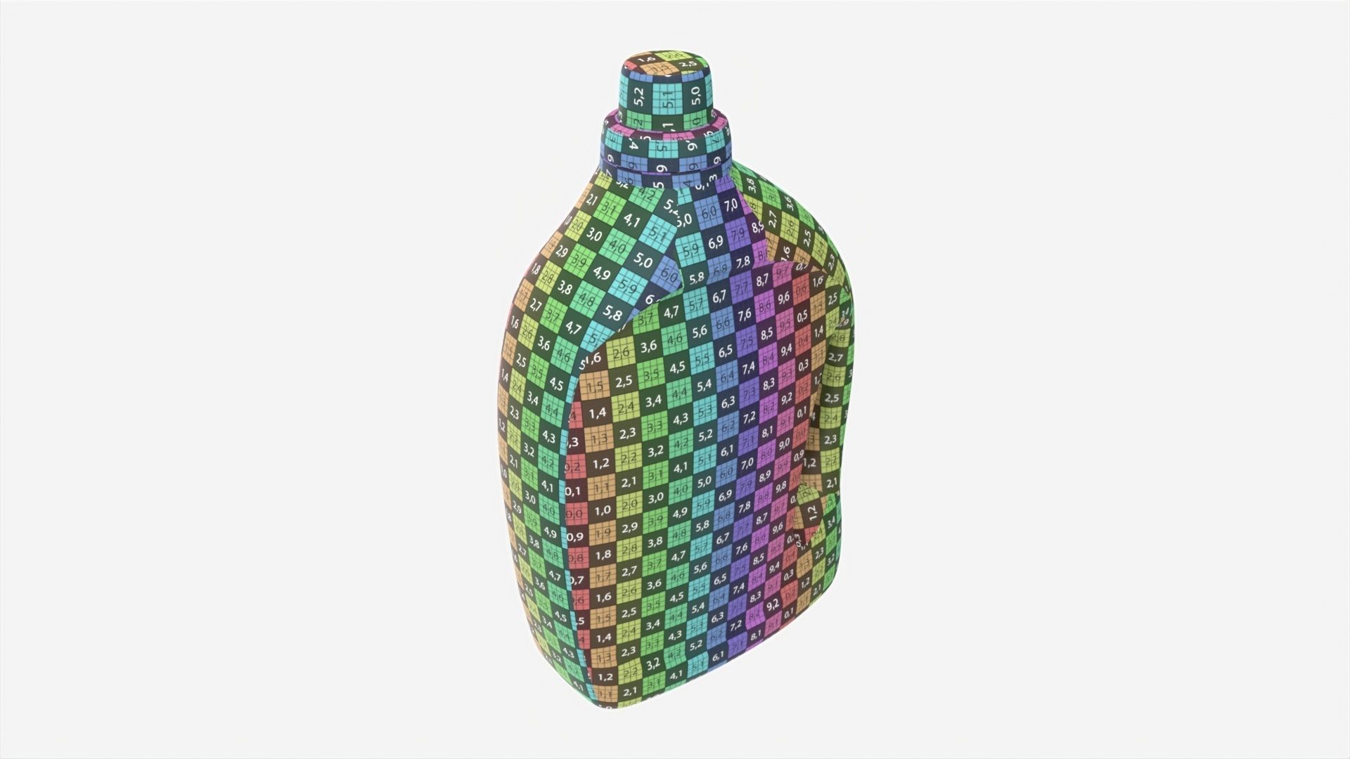 Plastic Bottle with Handle Mockup 02 3D model_8