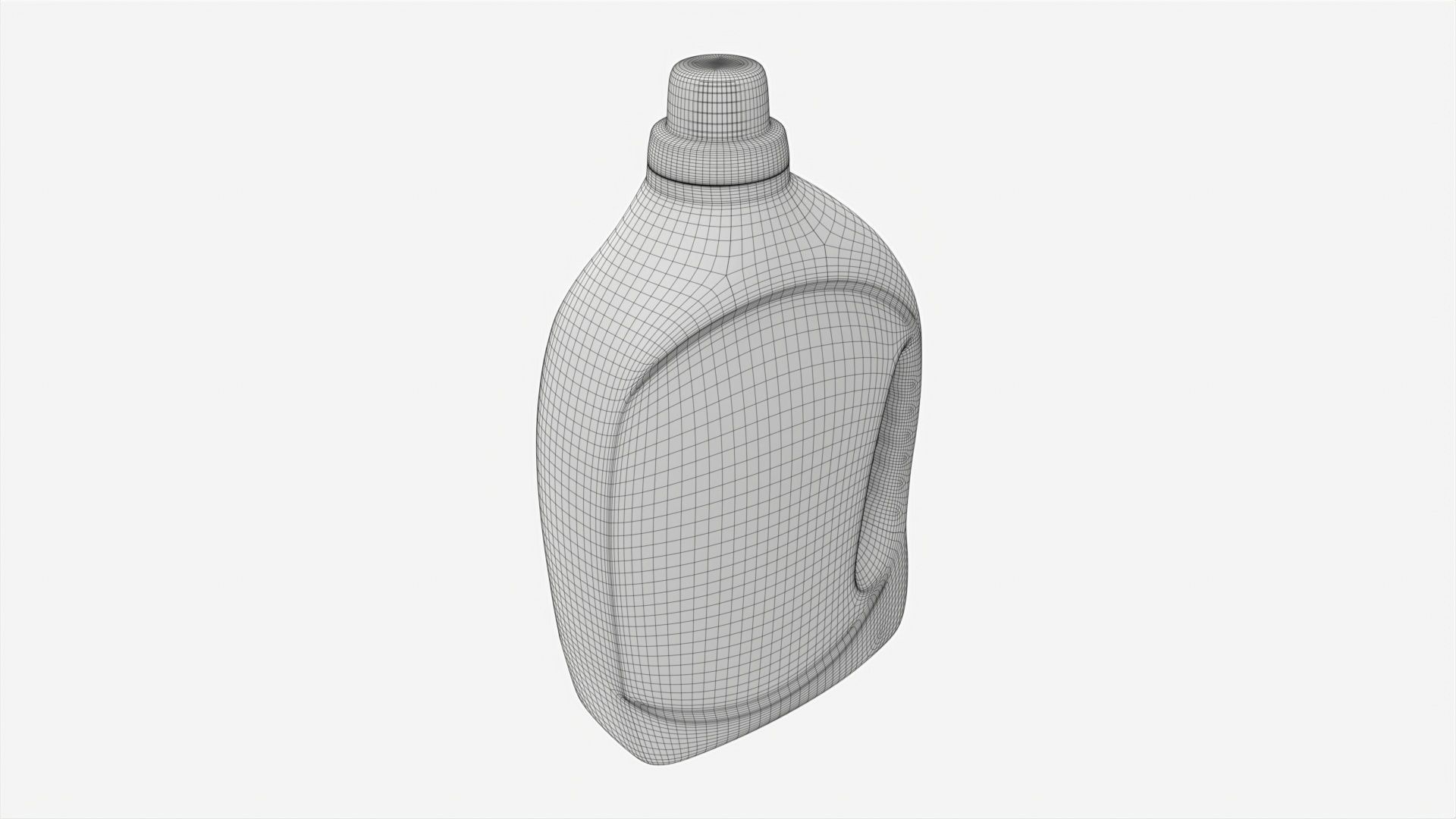 Plastic Bottle with Handle Mockup 02 3D model_6