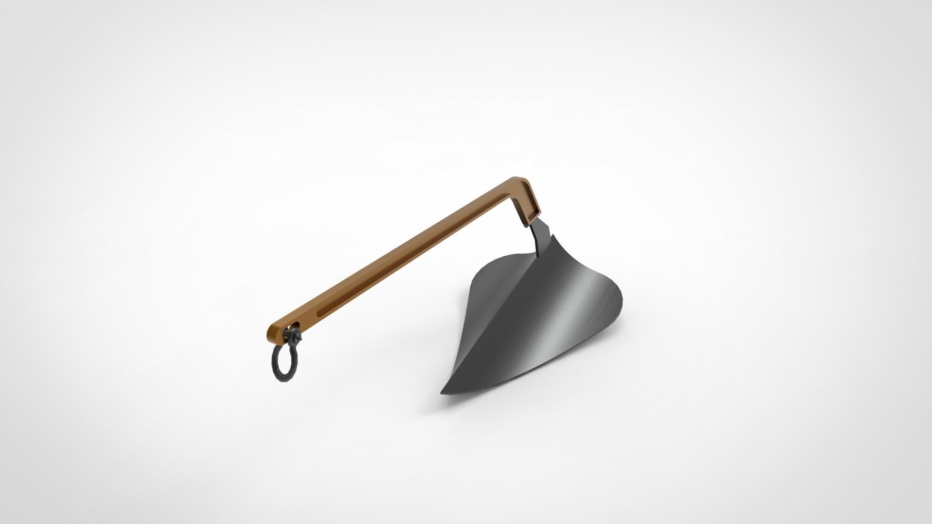 Plow Anchor 3D model_1