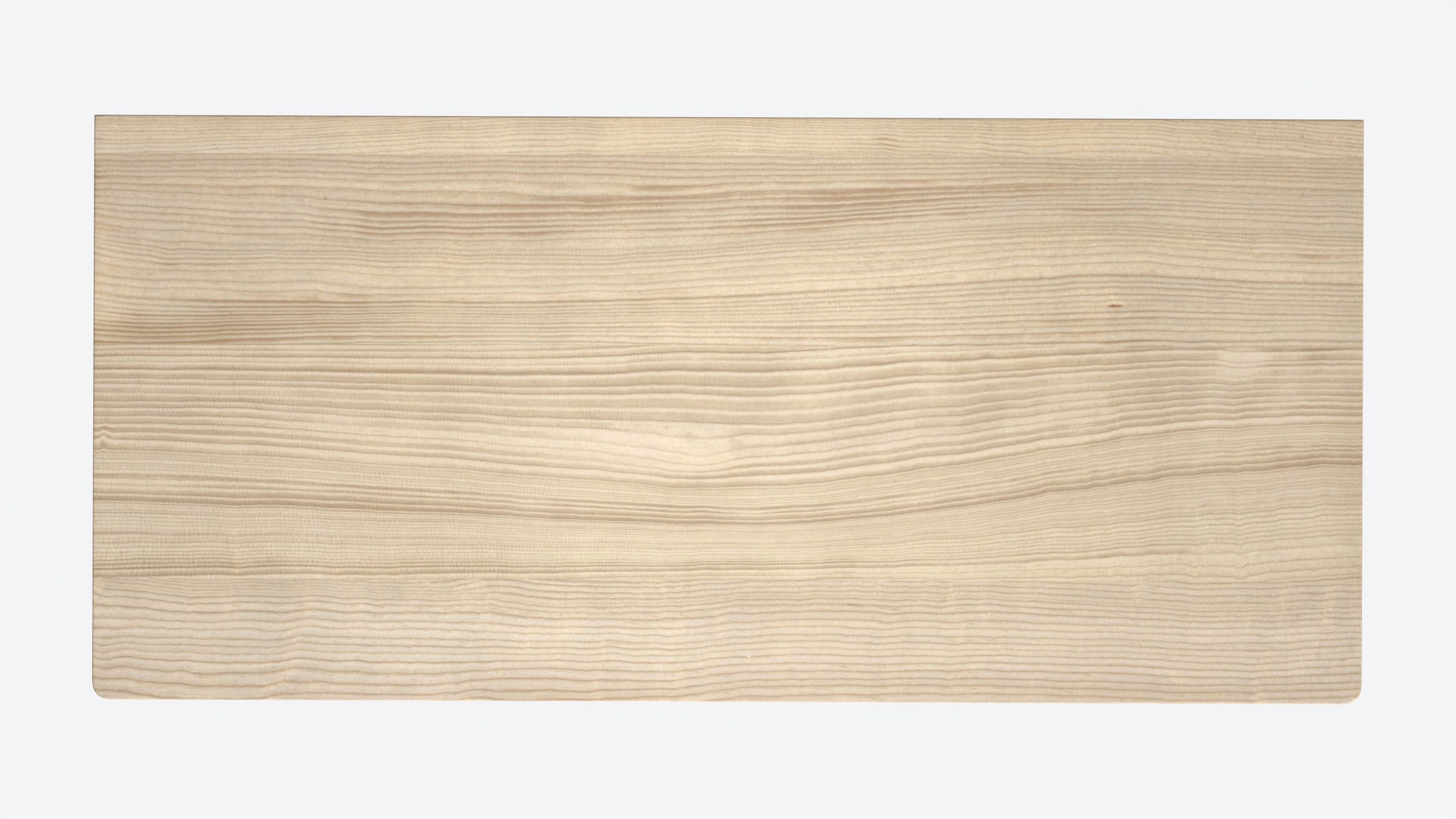 Study Desk Wooden Simple 3D model_5