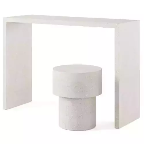 Elements console and stool by Ethnicraft 3D model