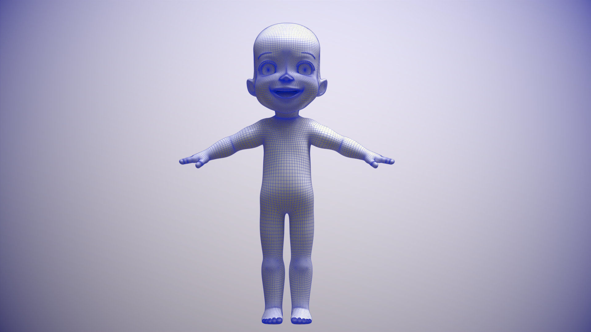 Heidi Girl of the Alps renderable Low-poly 3D model_7