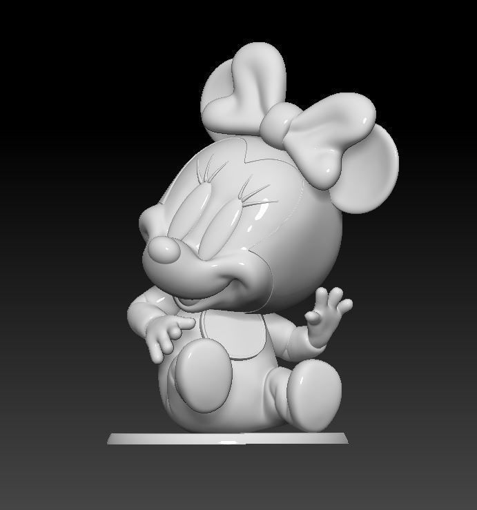 Baby Mini Mouse 3D model 3D printable | CGTrader