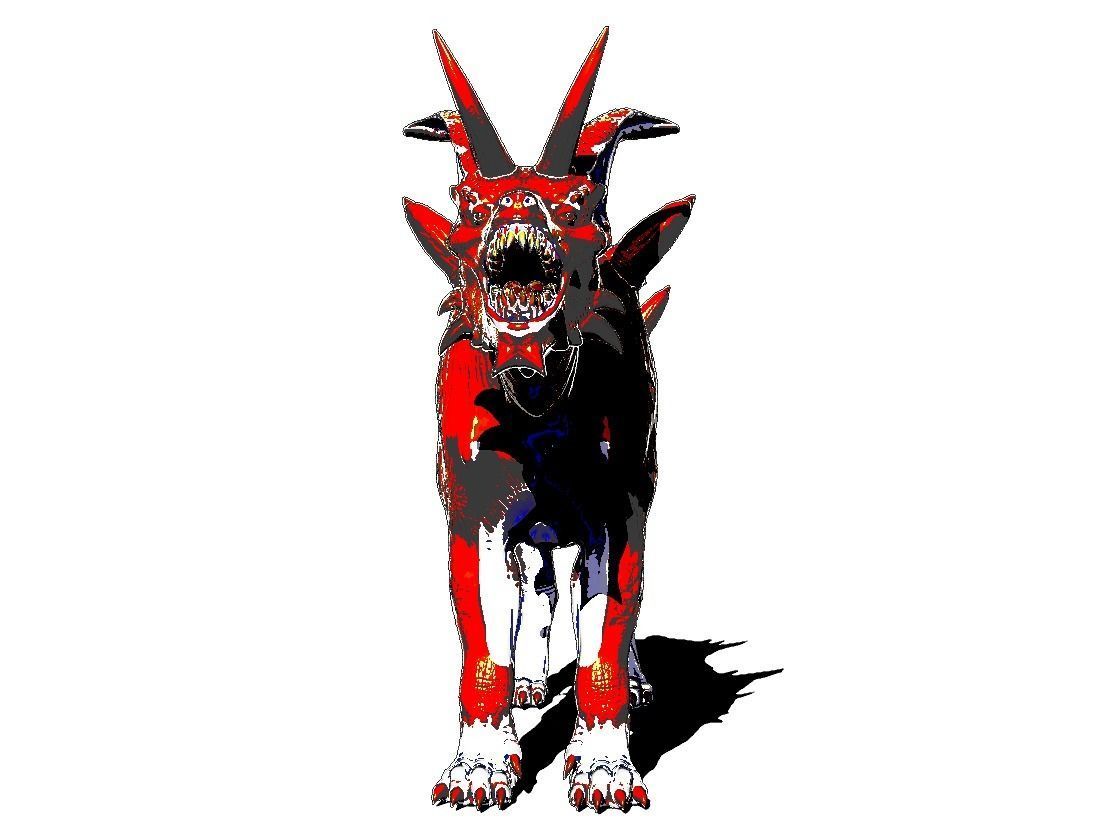Demon with a goat head 3D model_20