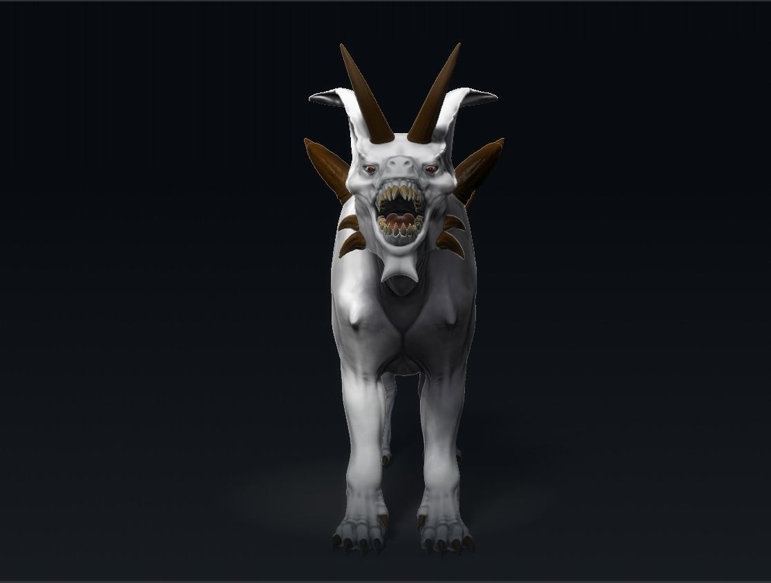 Demon with a goat head 3D model_17