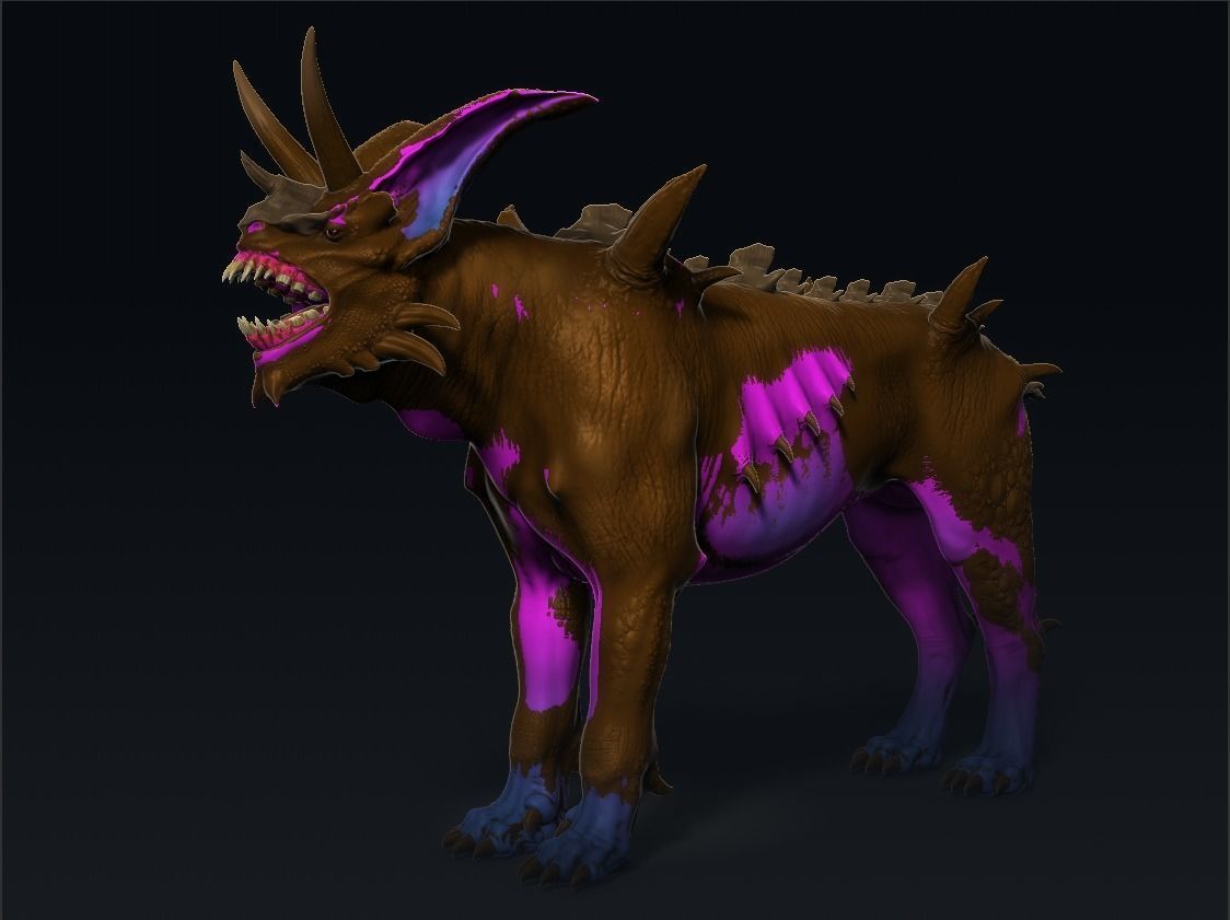 Demon with a goat head 3D model_28