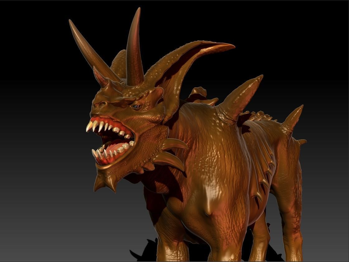 Demon with a goat head 3D model_30