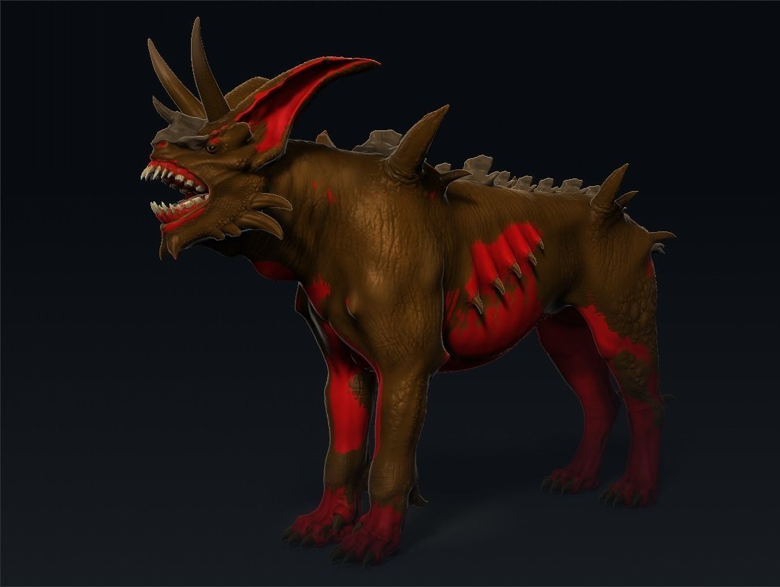 Demon with a goat head 3D model_26
