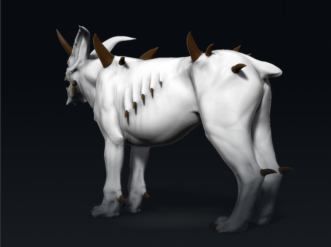 Demon with a goat head 3D model_21