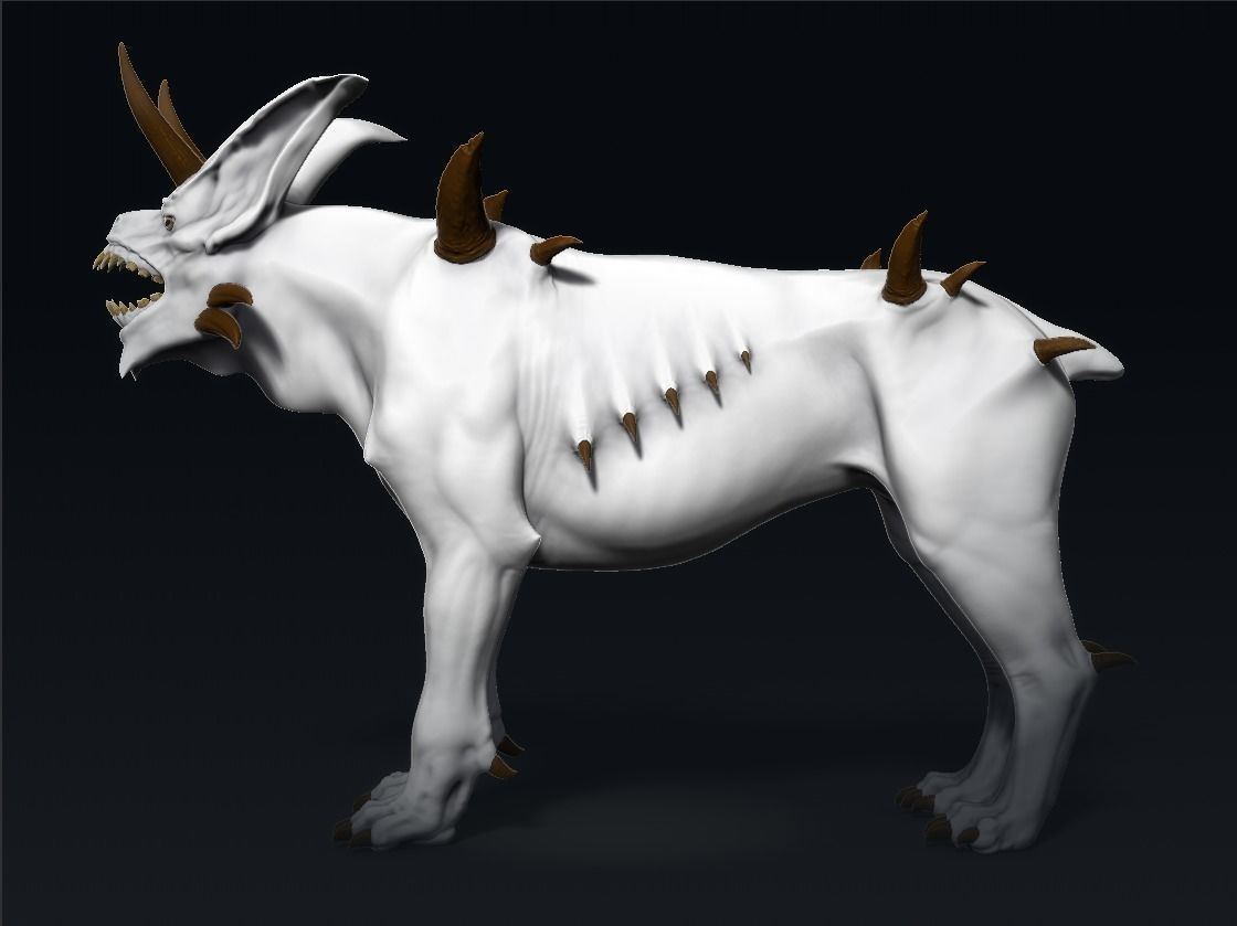Demon with a goat head 3D model_14
