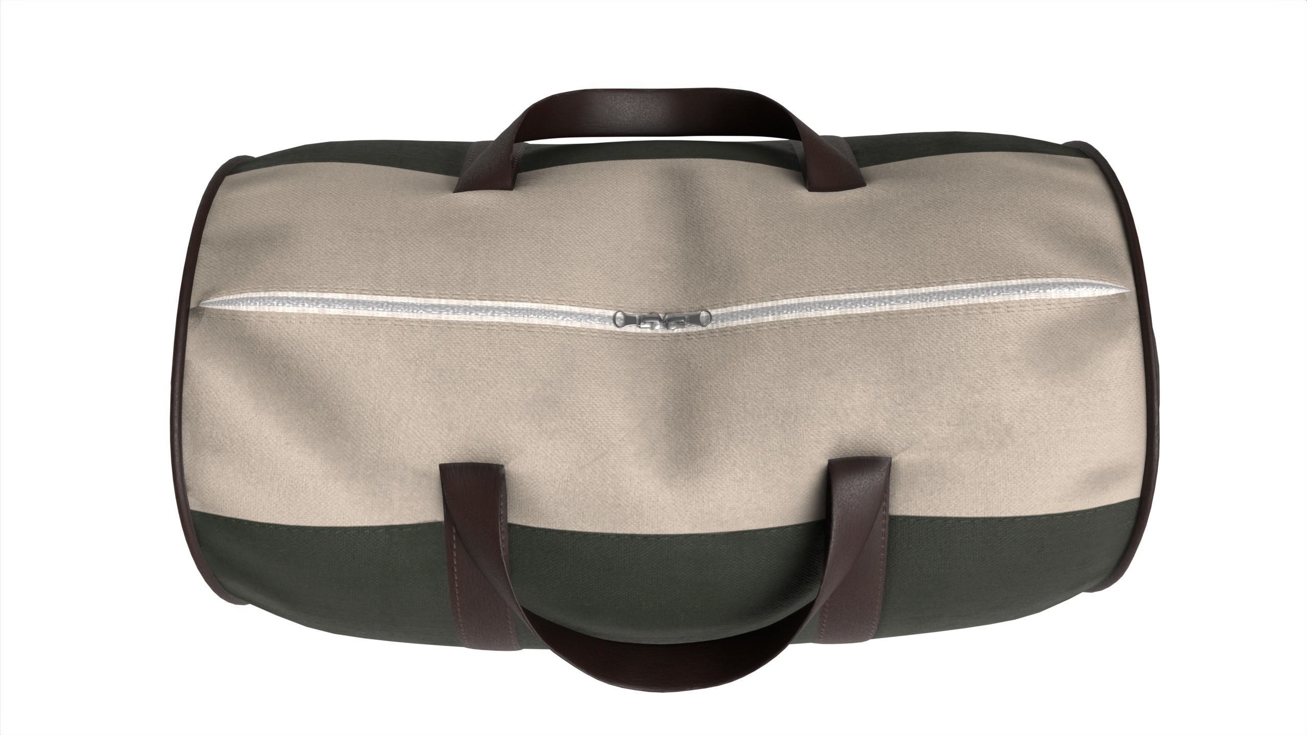 Duffle Bag Low-poly 3D model_3