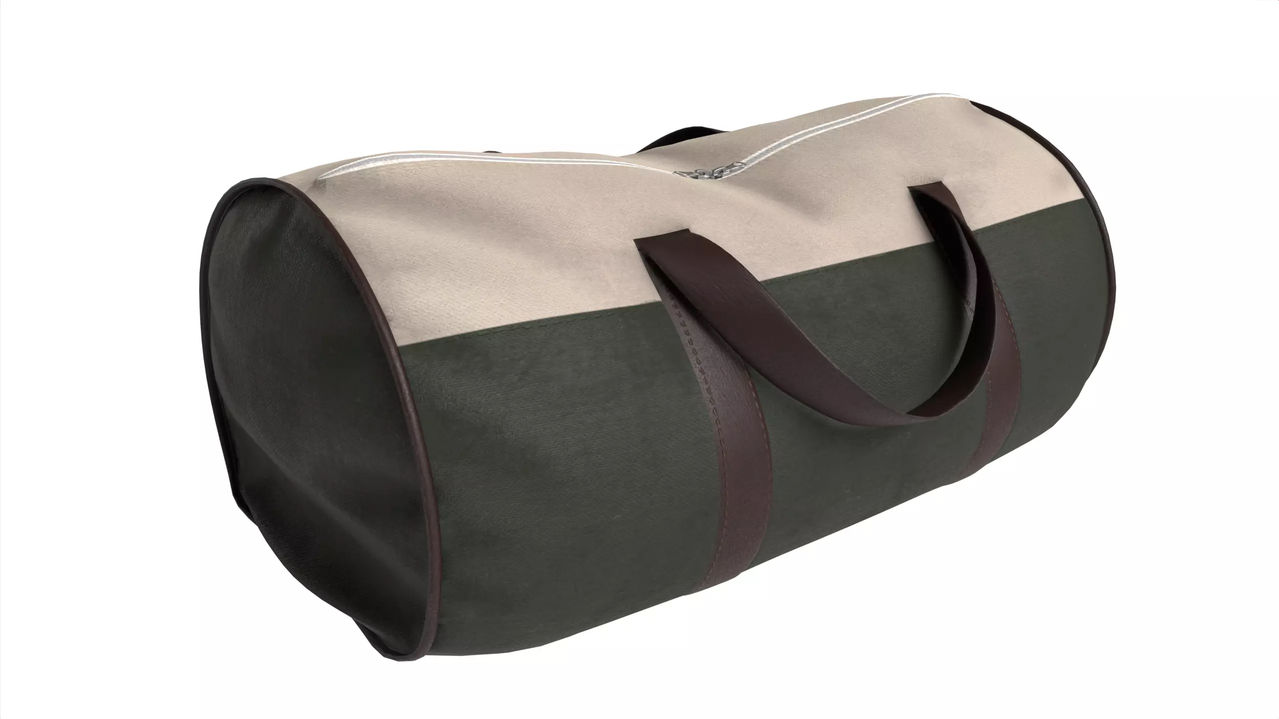 Duffle Bag Low-poly 3D model_0