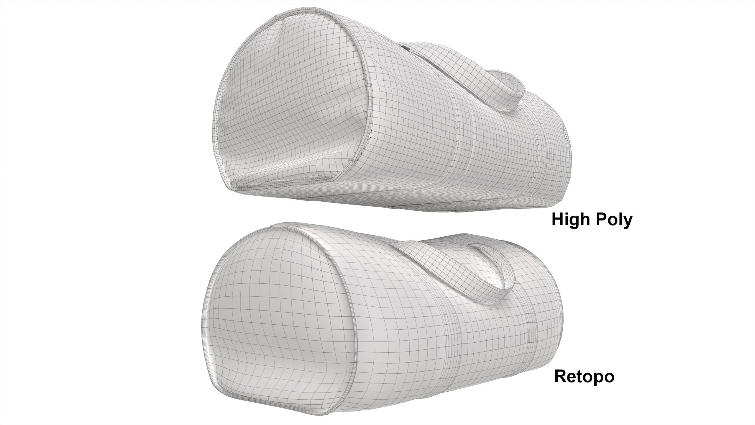 Duffle Bag Low-poly 3D model_12