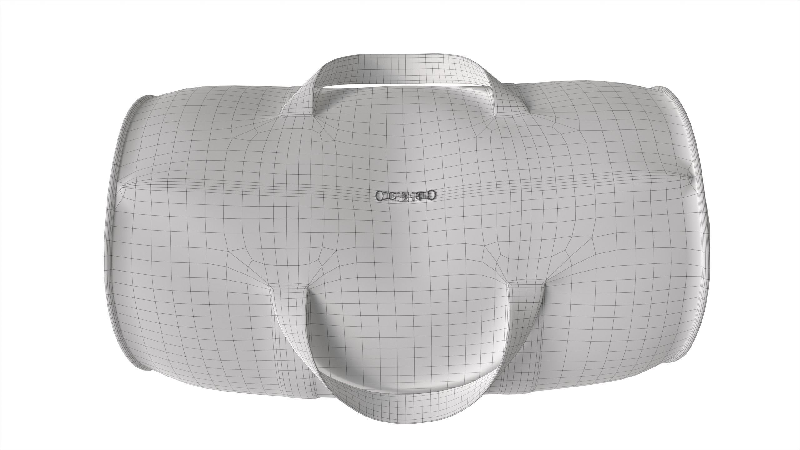 Duffle Bag Low-poly 3D model_4