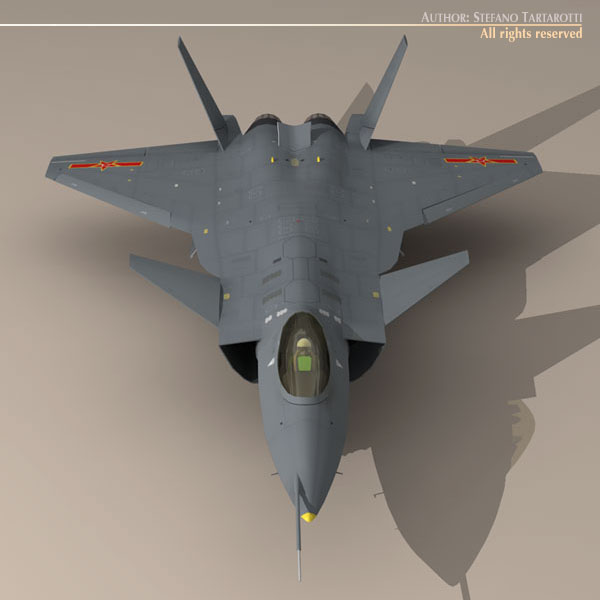 Chengdu J-20 3D model_6