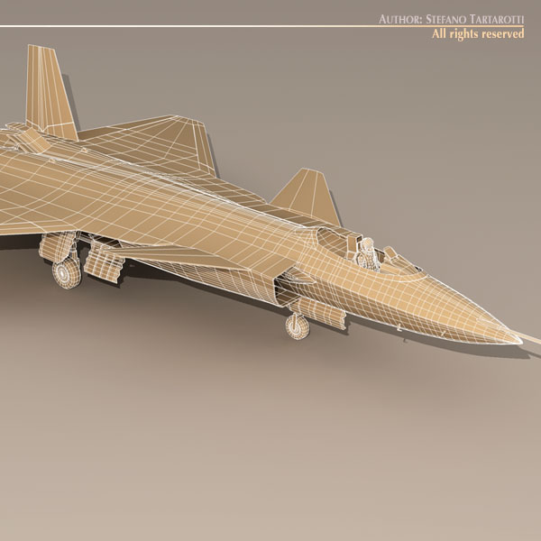 Chengdu J-20 3D model_8