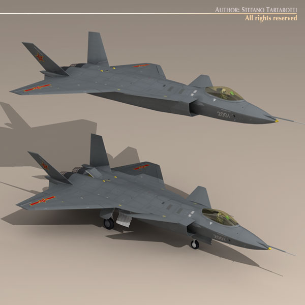 Chengdu J-20 3D model_5