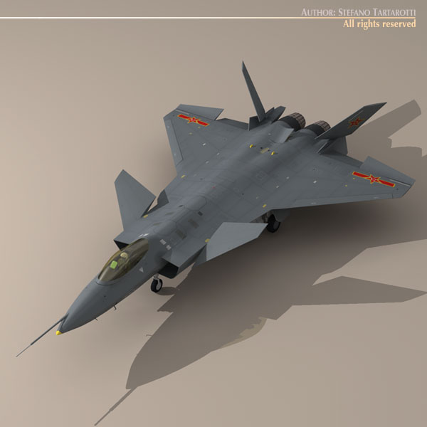 Chengdu J-20 3D model_7