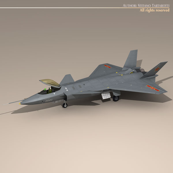 Chengdu J-20 3D model_9