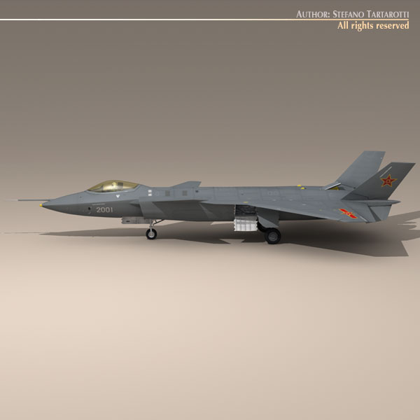 Chengdu J-20 3D model_2