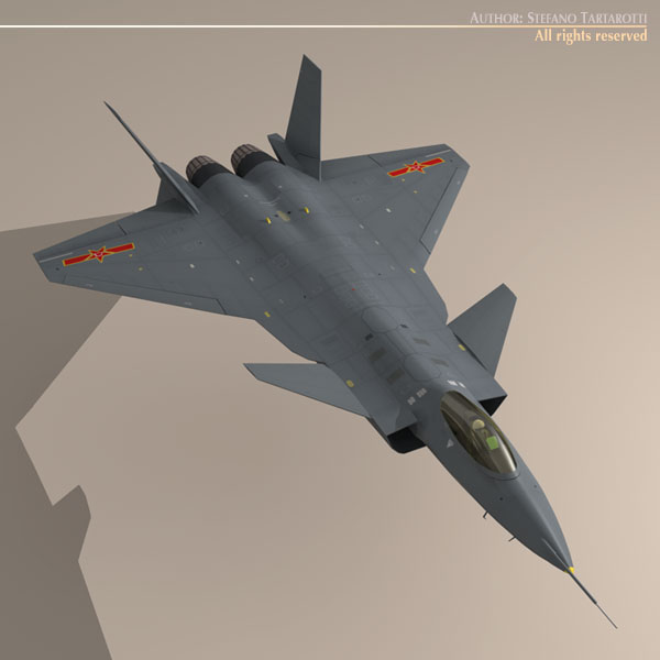 Chengdu J-20 3D model_12