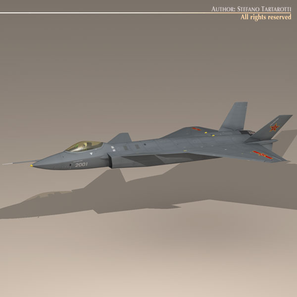 Chengdu J-20 3D model_3