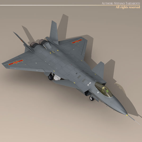 Chengdu J-20 3D model_11