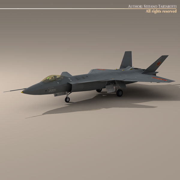 Chengdu J-20 3D model_1