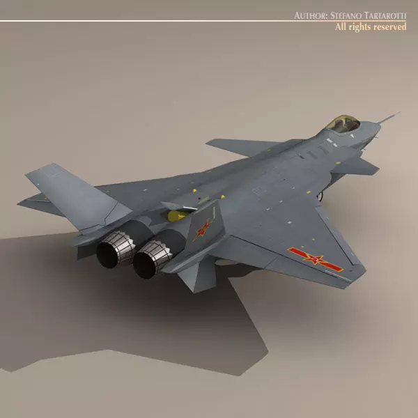 Chengdu J-20 3D model_0