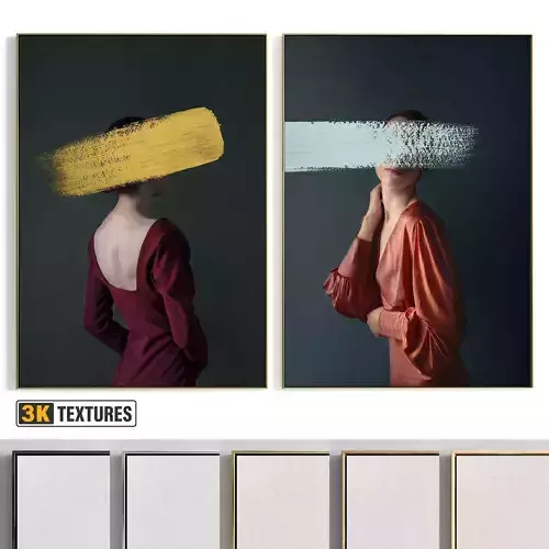 Plaster Two Photo Frame 441