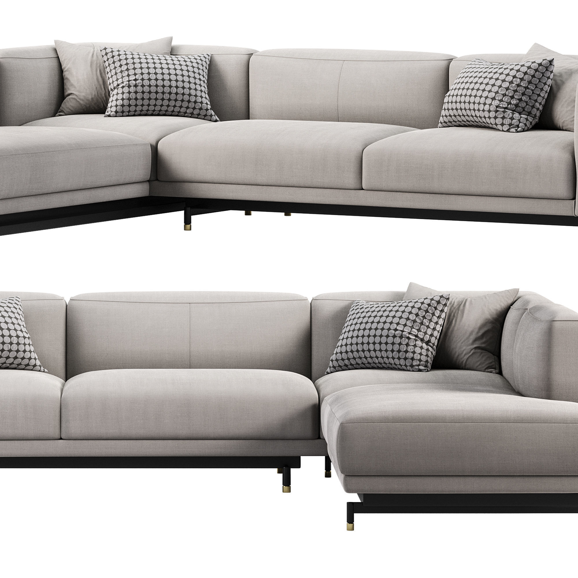St Germain Sofa By Ditreitalia 3D model_1