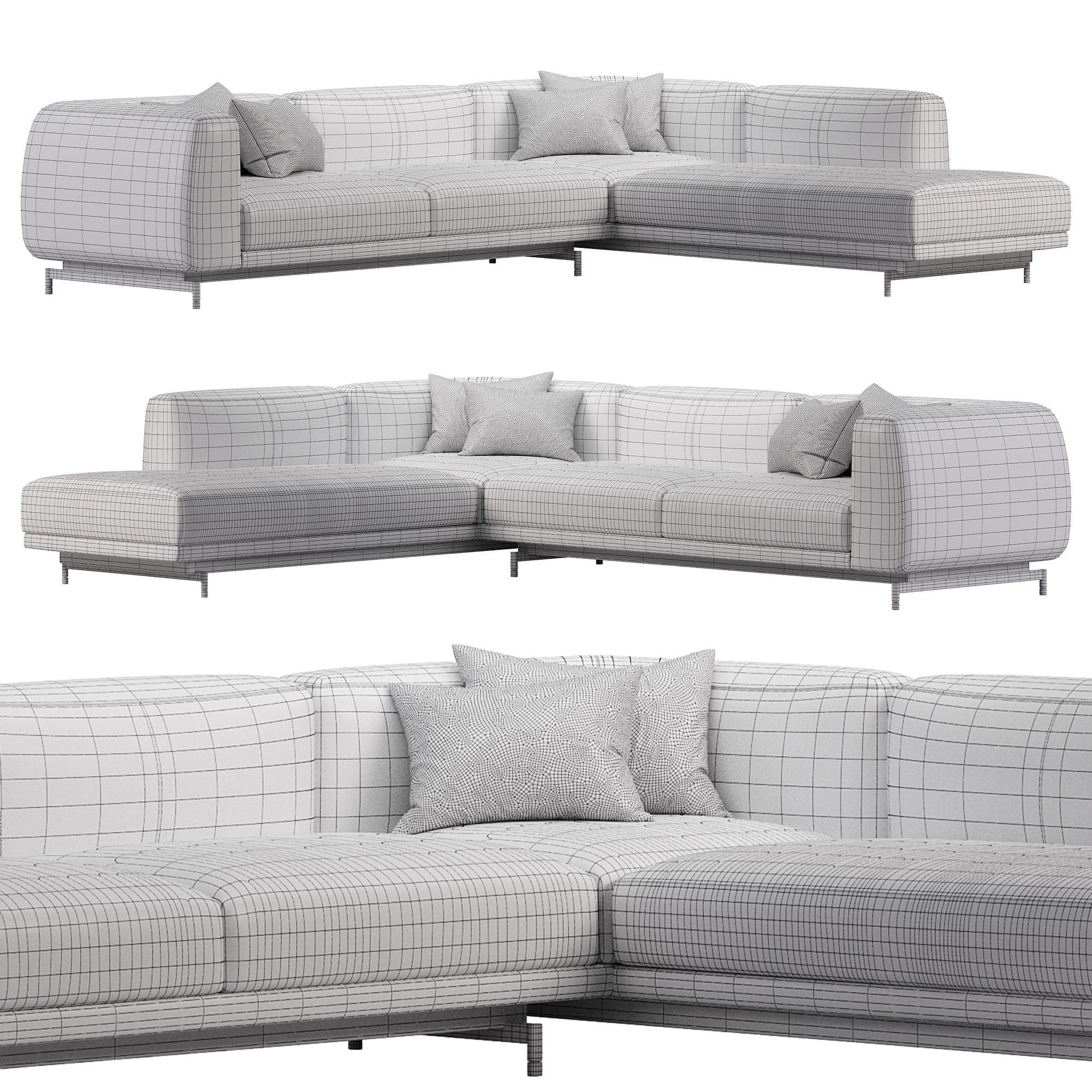 St Germain Sofa By Ditreitalia 3D model_2