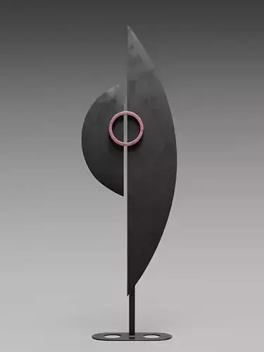 Black and Red Sculpture
