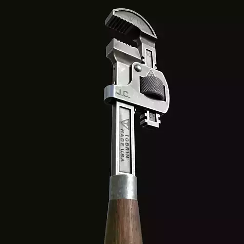 Old Pipe Wrench - Tutorial Included 