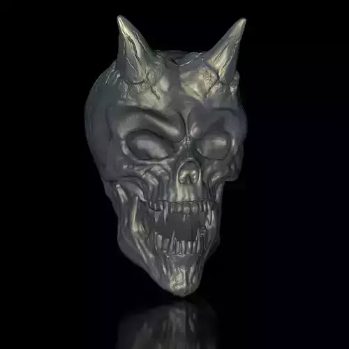 Vampire Skull Portrait for the Wall 3D Model File