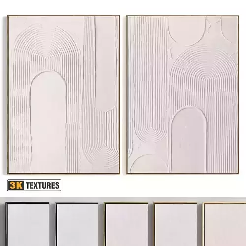 Plaster Two Photo Frame 443