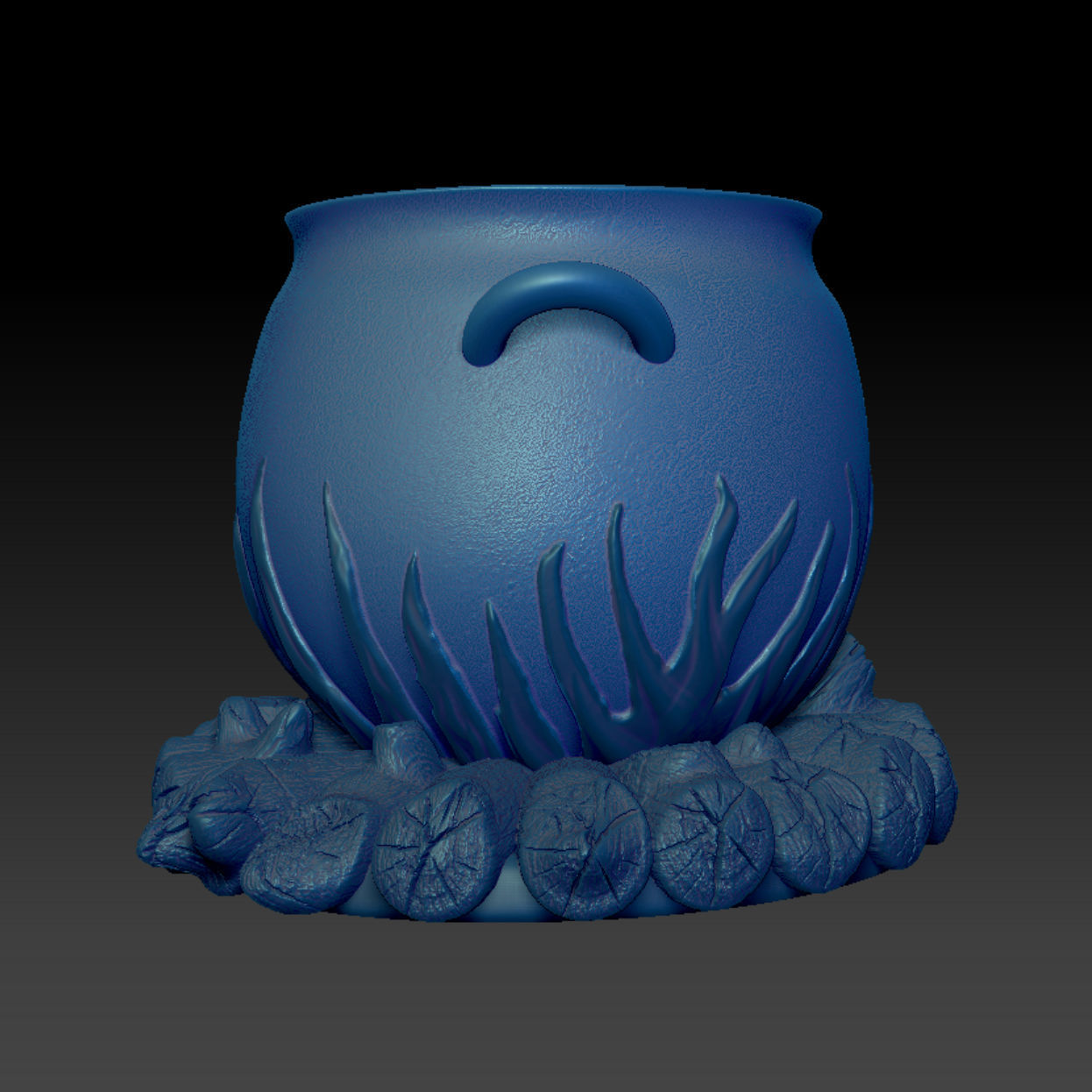 Witches Cauldron 3D Model File High-Polygon 3D print model_3