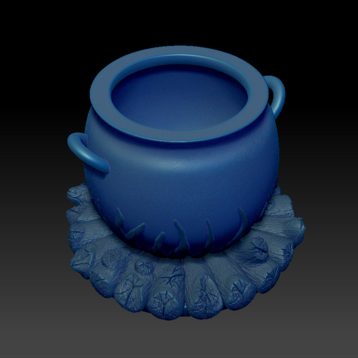 Witches Cauldron 3D Model File High-Polygon 3D print model_2