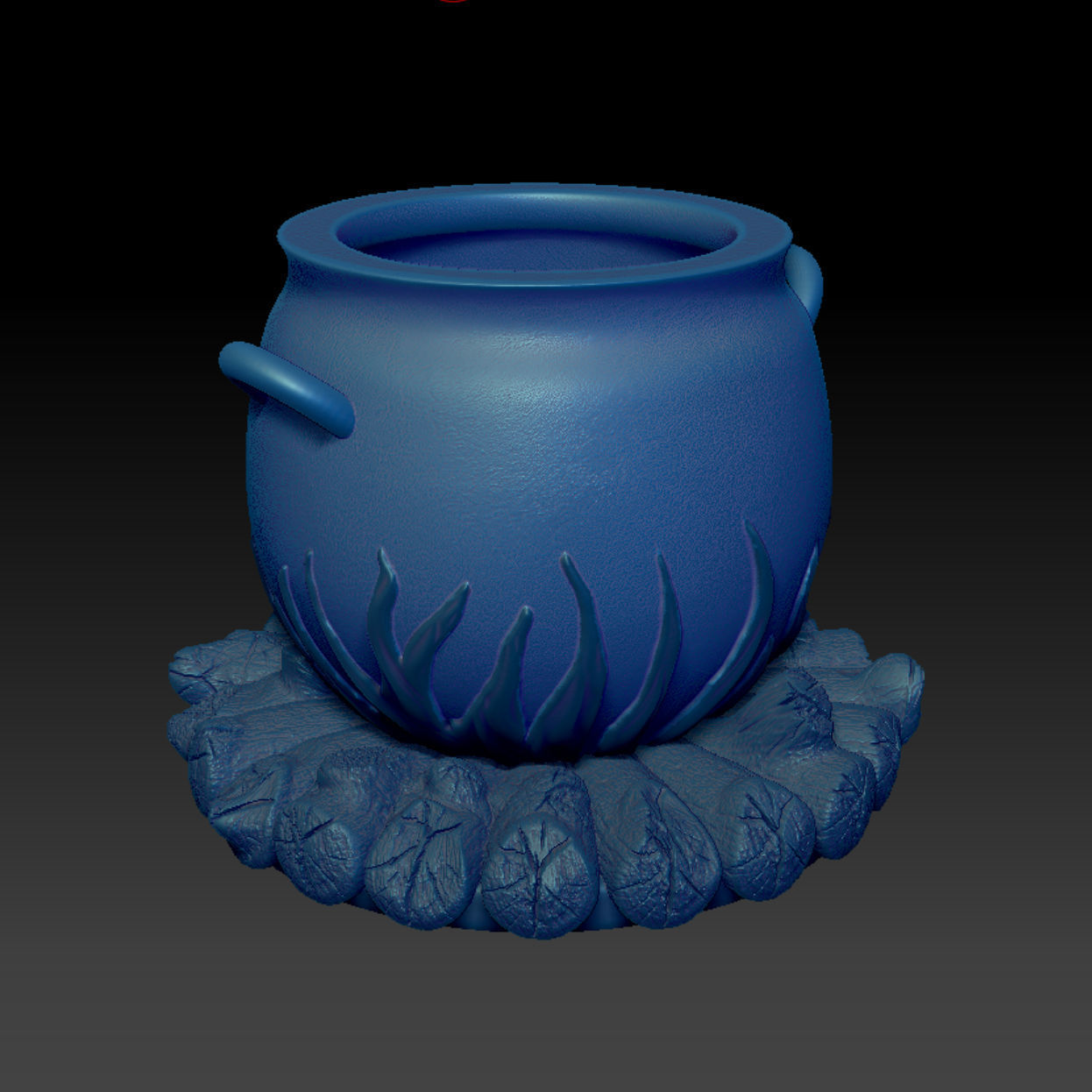 Witches Cauldron 3D Model File High-Polygon 3D print model_1