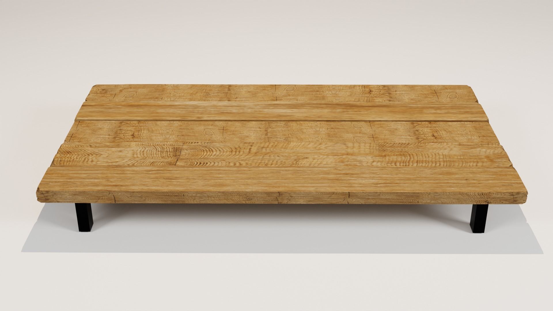 Coffee Table Low-poly 3D model_3