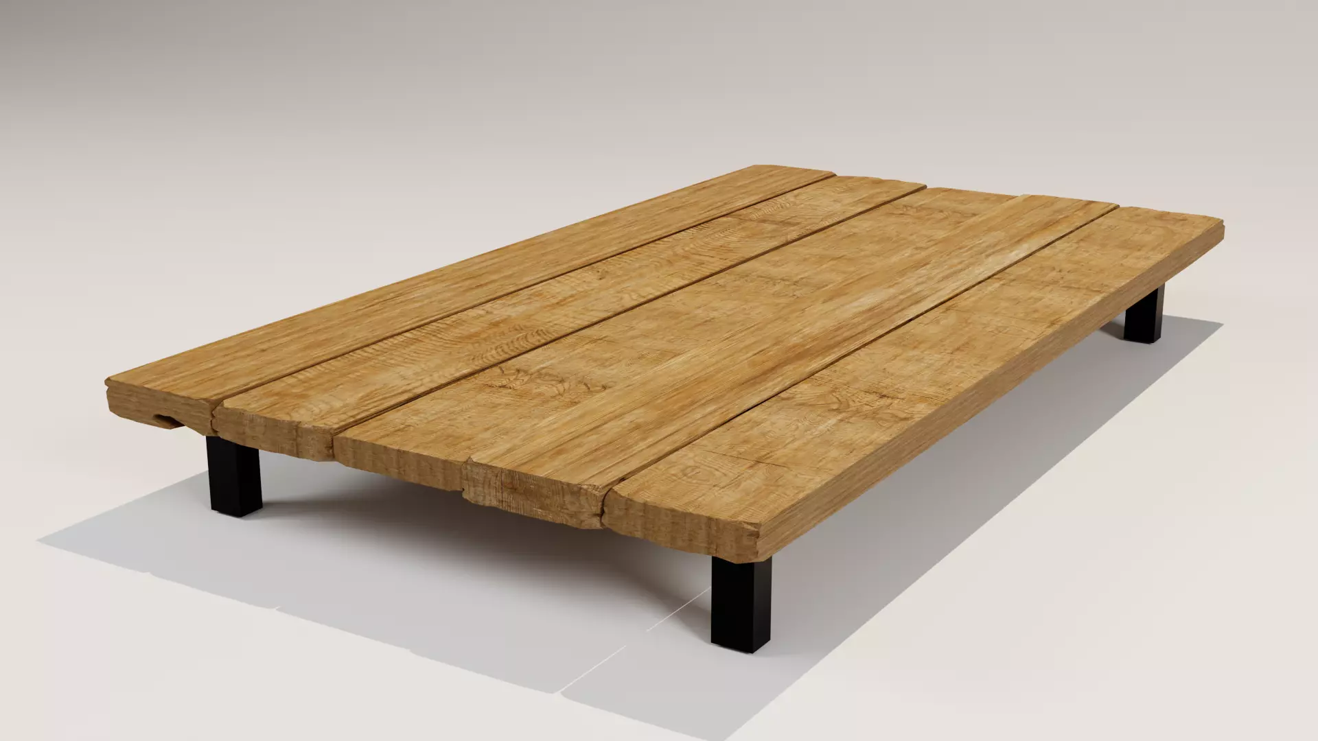 Coffee Table Low-poly 3D model_0