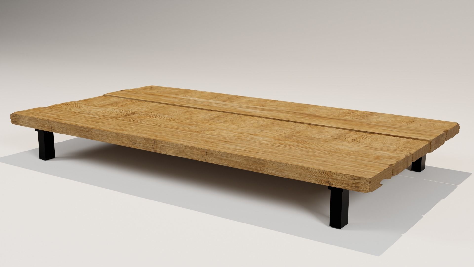 Coffee Table Low-poly 3D model_4